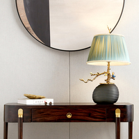 RORO vente en gros de lampe de table de luxe moderne émail gris foncé Vase décor pour la décoration de la maison élément décoratif pour votre espace de vie