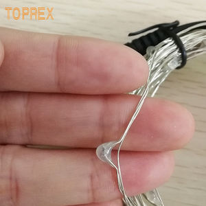 <span class=keywords><strong>Guirlande</strong></span> <span class=keywords><strong>lumineuse</strong></span> féerique de Noël en fil de cuivre avec 10LED pour projets de mariage, décoration en liège, 1m - Product Image 2