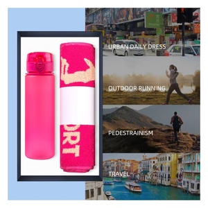 Fabrication Entreprise Faire <span class=keywords><strong>Des</strong></span> Idées Polypropylène 500ml Bouteille De Sport Serviette Souvenir Idées Cadeaux <span class=keywords><strong>pour</strong></span> Enfants Homme Femme Adolescents - Product Image 3