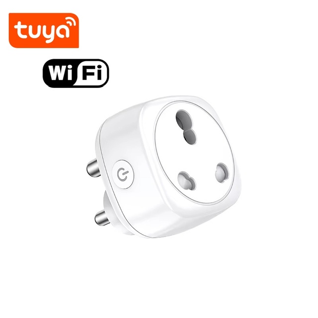 SLS South Africa 16A Tuya WiFi Smart Plug with Energy Meter 100-240V 3500W 50-60Hz CE/FCC Certified Smart Home Power Monitor
