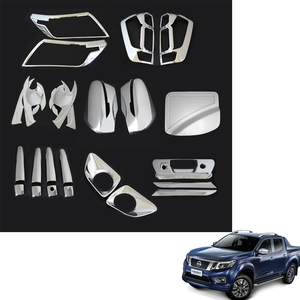 ชุดอุปกรณ์โครเมี่ยม ABS 4x4สำหรับ <span class=keywords><strong>NP300</strong></span> <span class=keywords><strong>NAVARA</strong></span> 2015 2016-2020ห้องคู่ - Product Image 1