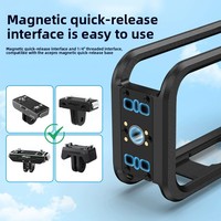 Cage de protection pour Insta360 X6 avec support griffe froide, compatible avec les accessoires Insta360 X6