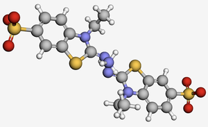 ABTS =2,2'-Azinobis(3-etilbenzotiazolina-6-sulfónico) Ácido Sulfónico Sal de Amonio CAS N.º 30931-67-0 - Product Image 2