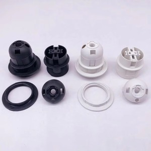 Ruyi E27 Black Bakelite Self-locking Full-Thread Screw Base Lamp Holder <strong>Socket</strong> 250V 4A Indoor <strong>Lighting</strong> - Product Image 5