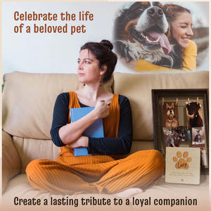 Cross-Border New Wooden Pet Loss Comfort <strong>Card</strong> Commemorative Dog Meeting Gift for Valentine's Day - Product Image 4