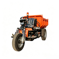 Camion à benne basculante électrique à trois roues hydraulique pour l'exploitation minière, l'agriculture, l'ingénierie et le transport, véhicule électrique