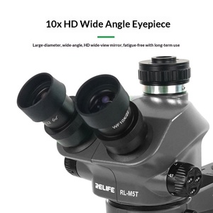 Microscopio Estereoscópico <span class=keywords><strong>Trinocular</strong></span> con Zoom Continuo de 7-50X para Reparaciones de Precisión - Product Image 2