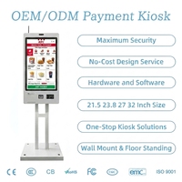 Kiosco de Autoservicio con Pantalla Táctil de 21.5 y 23.8 Pulgadas, SDK, Escáner QR, Impresión de Recibos, Pedidos en Restaurantes, Kiosco de Pago