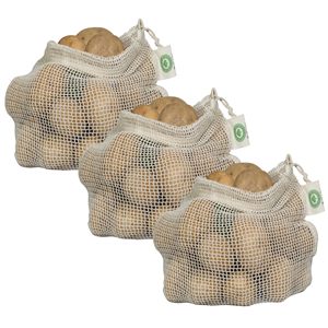 Bolsa Organizadora de Productos Reutilizable, Lavable y Transpirable, Bolsa de Malla Ecológica para Frutas y Verduras, para Viajes a la Playa y Almacenamiento - Product Image 2