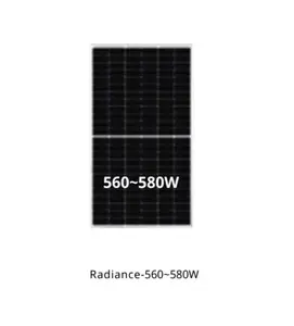 560 Вт-580 Вт, 144 элементы, монокристаллические гибкие панели солнечных батарей