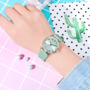 OEM Barato Japão movt Relógio De Pulso Plástico Estilo Simples Silicone Relógio Para Meninas Reloj De Mujer Orologio Donna Damen Uhr