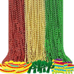 Cinco De Mayo <span class=keywords><strong>Fiesta</strong></span> colliers perle-fête d'anniversaire mexicaine faveurs fournitures décorations Luau Photo accessoires carnavals collier - Product Image 1
