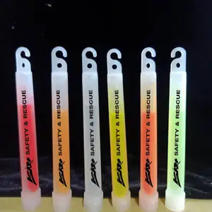 Parlak 6 inç Glow sticks-acil parlak Glow Sticks ile 12 saat süre kamp yürüyüş partiler, çocuklar ışık sopa