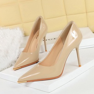 Stiletto Shoes Women Metallic Pointed Toe <b>Pumps</b> Sexy Point Elegant Dress Young High Heels - Product Image 4