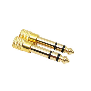 Audio Converter 6.35 To 3.5mm Male To Female Metal Plug Adapter For Headphone Microphone <b>Electronic</b> <b>Keyboard</b> - Product Image 4