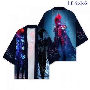 Kimono Personalizado de Solo Leveling, Sung Jin Woo, Yoo Jin Ho, Haori Japonés, Cosplay, Kimono de Anime, Capa, Ropa - Product Image 4