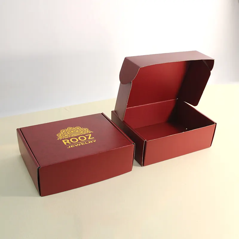 Customized Printing Logo Eco Friendly Paper Box Packaging E Flute Corrugated Cardboard Mailing Shipping Box