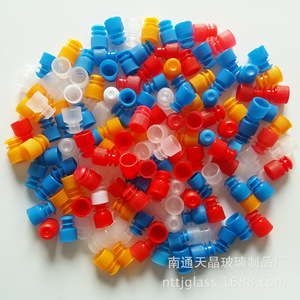 Tapones para tubos de ensayo de 15 mm, de plástico PE, con forma de ala, desechables, para uso en laboratorio - Product Image 3