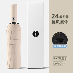 Sombrilla Plegable Grande Automática para Mujer, Protección Solar UV, Logotipo Personalizado - Product Image 2