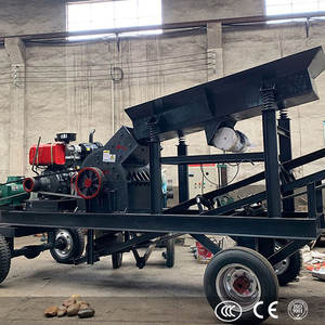 Concasseur à marteaux diesel mobile 600X800 avec moteur et roulement pour le charbon, le calcaire, le sel, l'argile, les briques et la roche - En vente - Product Image 5