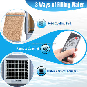 7000cmh Smart Rechargeable AC/DC Fenêtre Climatiseur Humidificateur Par Évaporation climatisation murale Solaire Désert Refroidisseur - Product Image 4