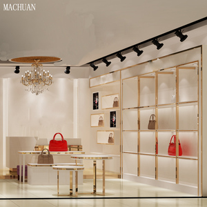 Espositore per Scarpe in Ottone e Marmo di Lusso, Arredamento Lucido per Negozi di Borse - Product Image 5