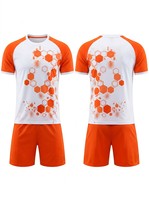 Ensemble d'uniformes de football personnalisés directement de l'usine, maillot de football sublimé, kits d'entraînement respirants à séchage rapide, faible MOQ