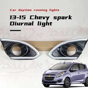 Luces Led diurnas para coche, luz LED <span class=keywords><strong>antiniebla</strong></span> DRL con intermitente amarillo, para Che vrolet <span class=keywords><strong>Spark</strong></span> 2013 ~ 2015, 2 uds. - Product Image 5