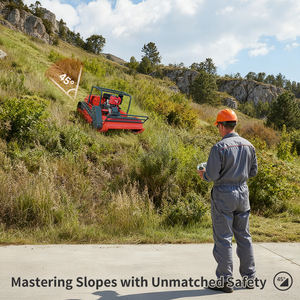 VORAN 15HP Remote Control Hybrid Lawn Mower 1200mm Cutting Width Tracked Slope <strong>Grass</strong> Cutter For Steep Hillsides - Product Image 5