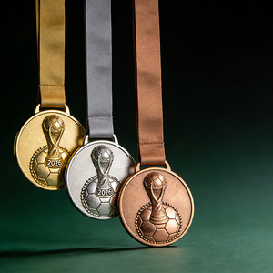 Medalla Personalizada con Logotipo para la Copa Mundial de Fútbol 2026, Diseño de la Copa Hércules, Premios Metálicos en Oro/Plata/Bronce para Ceremonias de Entrega de Premios - Product Image 4