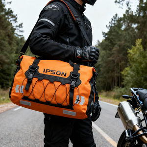 Borsa da Moto Impermeabile in PVC 500D TARPRULIN, Grande Capacità 40L/60L con Tasca Esterna, Vendita Diretta dalla Fabbrica - Product Image 2