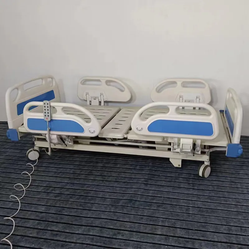 Lit professionnel garde-corps manuel hôpital lit électrique aluminium rail latéral soins meubles patient lit d'hôpital pour clinique