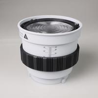 Éclairage de studio LED 200W portable avec amplification de luminosité 5-10X, boîtier en nylon résistant à la chaleur, lentille Fresnel en verre et volets en aluminium