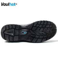 Chaussures de Sécurité en Cuir SBP Vaultex, Vente Directe, Antidérapantes, Imperméables, Bottes de Travail Courtes de Construction pour Homme