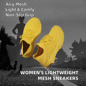 Chaussures de sport décontractées pour femmes, design en maille tricotée respirante, légères, pour la course et la marche estivale - Product Image 3