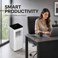 Climatiseur mobile portable électrique 7000/9000/10000 BTU pour usage domestique, refroidissement économe en énergie, accessoires offerts
