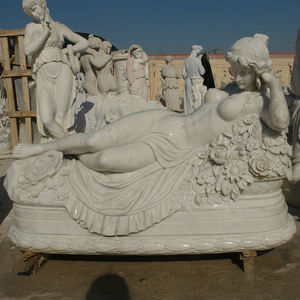 Scultura in Marmo Italiano di Donne Famose per Giardino, Altre Sculture e Incisioni in Pietra - Product Image 4