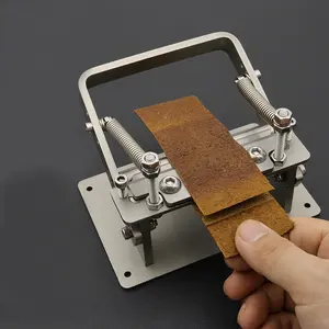 Mini Leather Goods Workshop Manual Leather Skiver Peel Splitter Tools Splitting Machine For Leather