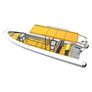 CE 34ft Luxus-Patrouillenboot DL1050 Aluminium RIB Schlauchboot 10 M Halbstarres <span class=keywords><strong>Ruderboot</strong></span> Yacht Aluminiumboot - Product Image 3