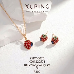 Joyería <span class=keywords><strong>XUPING</strong></span> al por Mayor, Conjuntos de Joyería Diaria Geométrica para Mujer con Perlas de Imitación y Circonitas Cúbicas Sintéticas, <span class=keywords><strong>Material</strong></span> de Aleación, Múltiples Estilos - Product Image 4