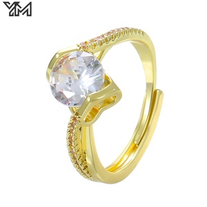 Anillos de Moda para Mujer con Gran Piedra de Circonia Cúbica, Corte Esmeralda en Forma de Corazón, Multicolores, Plateados, Ajustables y Abiertos para Fiesta - Product Image 6