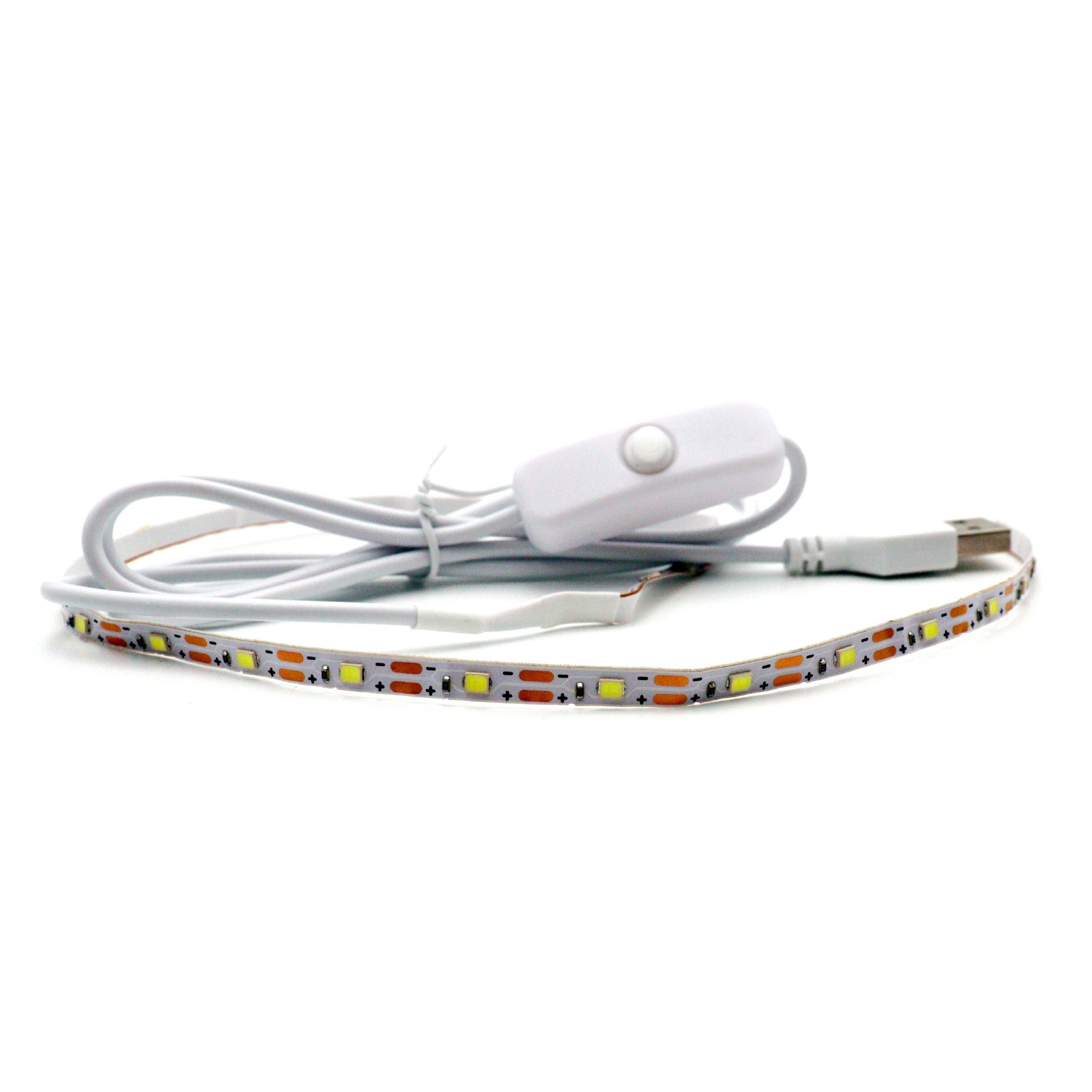 USB Light Strip LED 5V 2835 5mm 8mm Wide Handicraft Light Painting Small Night Self-adhesive Light Strip · image 4