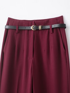 2025 autunno donna nuova moda <span class=keywords><strong>cintura</strong></span> casual decorata <span class=keywords><strong>con</strong></span> <span class=keywords><strong>pantaloni</strong></span> dritti retrò donna chic cerniera decorata <span class=keywords><strong>con</strong></span> <span class=keywords><strong>pantaloni</strong></span> slim. - Product Image 3