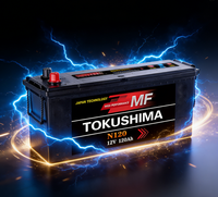 Batterie de voiture scellée au plomb pur haute performance TOKUSHIMA N120 115F51 MF, puissance de démarrage élevée 12V 120Ah, longue durée de vie pour voitures et camions