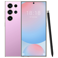 هاتف ذكي S24 Ultra 5G الأكثر مبيعًا بشاشة 6.8 بوصة وذاكرة 3 جيجابايت + 64 جيجابايت وكاميرا جميلة وقدرات ألعاب عالية وكاميرا خلفية 108 ميجابكسل، هاتف أصلي يدعم LTE باللغة الإنجليزية