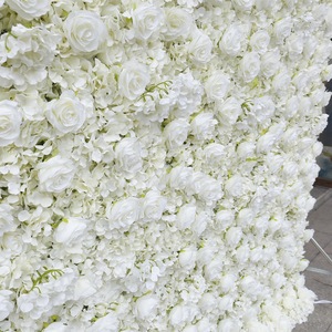 Effortless Clean <b>Artificial</b> Flower Wall Panel High Density Greenery Wedding Reception Decor - Product Image 5