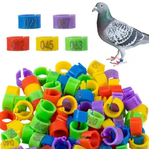 Petdom Customize Pigeon Ring 8mm Aluminum Bird Supplies Accessories Pigeon Digital Foot Parrot Leg Rings