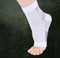 Chaussettes de compression tricotées respirantes élastiques à bout ouvert pour hommes et femmes Chaussettes de cheville minces à bout ouvert pour la saison d'automne