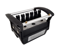 Control Remoto Inalámbrico de Metal con 6 Palancas para Grúas Industriales, Fuente de Alimentación de 12V/24V, Carcasa de Material Compuesto Metal-Plástico