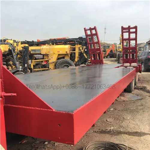 Sử Dụng 70 Tấn 40 Ft 40 Tấn Loader Nối Dài 50 Tấn Thủy Lực 3 Trục Sử Dụng Lowbed Truck Lowboy Giường Thấp Bán Trailer Để Bán